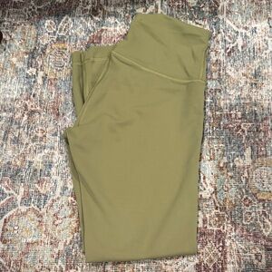 Lululemon Wunder Train High-Rise Crop 23” – Bronze Green – Size 4